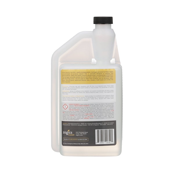 Limpiador desengrasante a base de peróxido Zogics, 946 ml, 6 unidades - CLNCLD32CN-6
