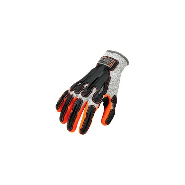 Guantes DIR recubiertos de nitrilo resistentes al corte nivel 5 Ergodyne ProFlex 922CR, color gris, tamaño S, 1 par - 17092