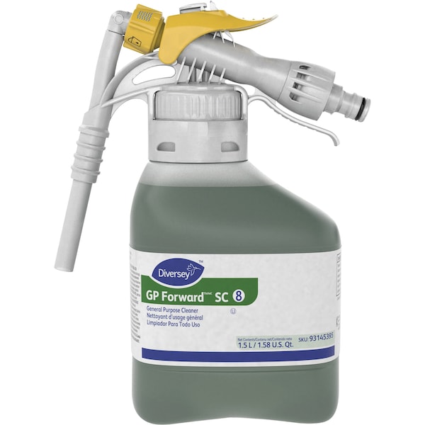 Limpiador concentrado multiusos de cítricos Diversey, 1.5L, verde, paquete de 2 - DVO93145395