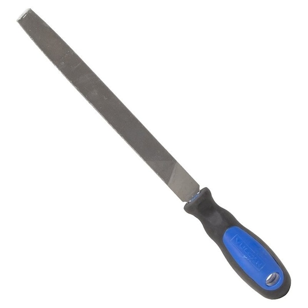 Vulcan File, Flat Profile, Flat Pattern, Double Cut Cut, 3/4 in W Blade, Cushion-Grip Handle - JL-F001