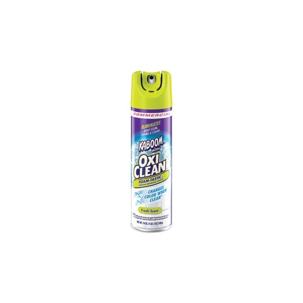 Oxi Clean Kaboom, Limpiador espumoso para baños, aroma fresco, lata de aerosol de 19 oz, 8PK - 5703700071CT