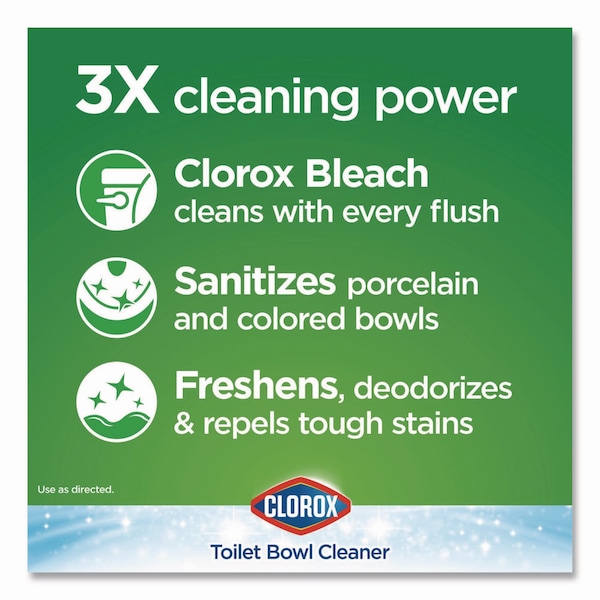 Limpiador automático de tazón de inodoro Clorox, tableta de 3.5 oz, paquete de 6 - CLO 30024