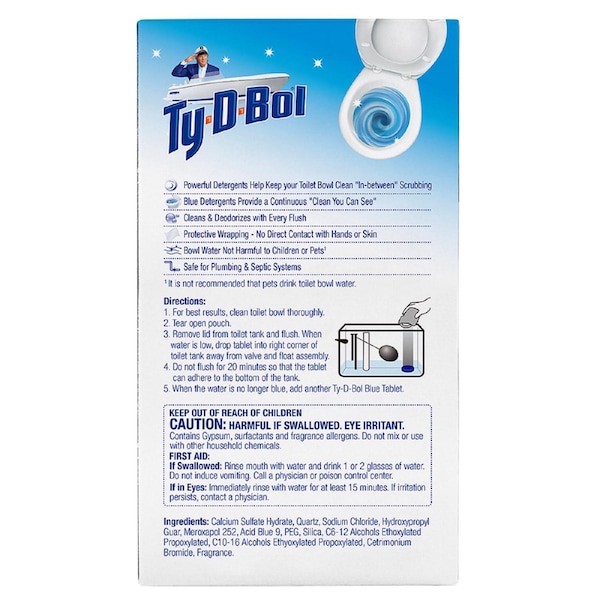 Limpiador automático para el inodoro Ty-D-Bol con aroma a abeto azul 7 oz - 675040.10