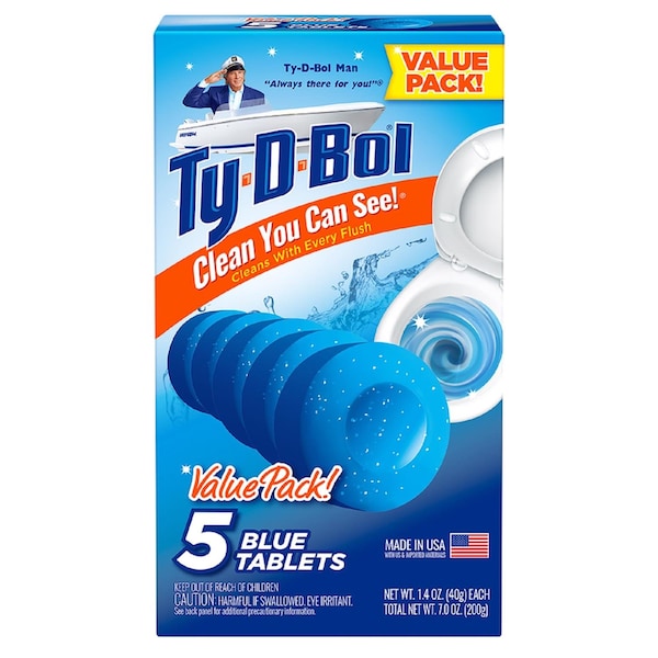 Limpiador automático para el inodoro Ty-D-Bol con aroma a abeto azul 7 oz - 675040.10