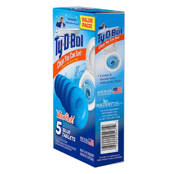 Limpiador automático para el inodoro Ty-D-Bol con aroma a abeto azul 7 oz - 675040.10