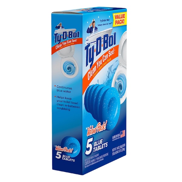 Limpiador automático para el inodoro Ty-D-Bol con aroma a abeto azul 7 oz - 675040.10