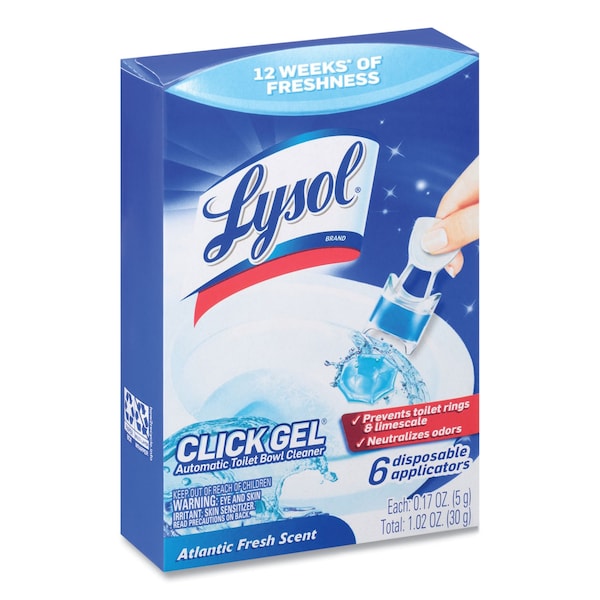 Limpiador automático de tazón de baño Lysol Click Gel, Ocean Fresh, PK24 - 19200-89059