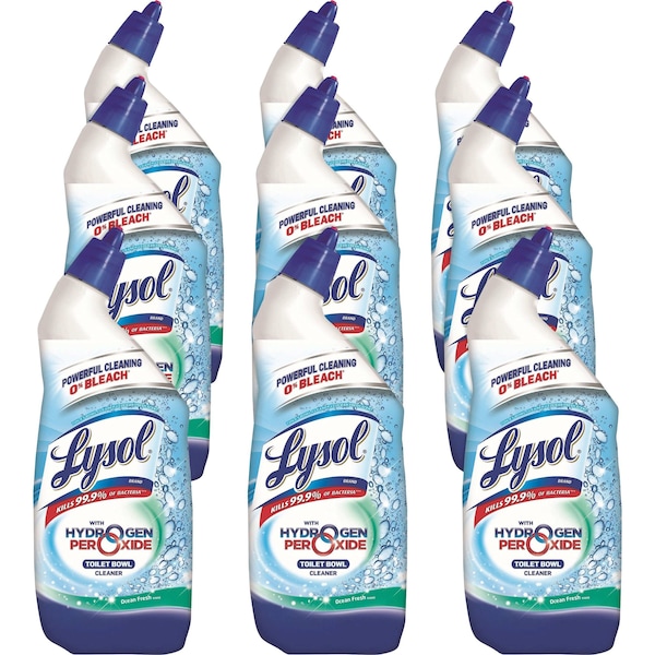Limpiador de Taza de Baño Lysol, Sin Cloro, 24 oz Azul, Paquete de 9 - RAC98011CT