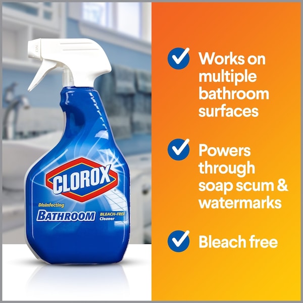 Clorox Limpiador Desinfectante para Baños con Aroma Original 30 oz - 08033
