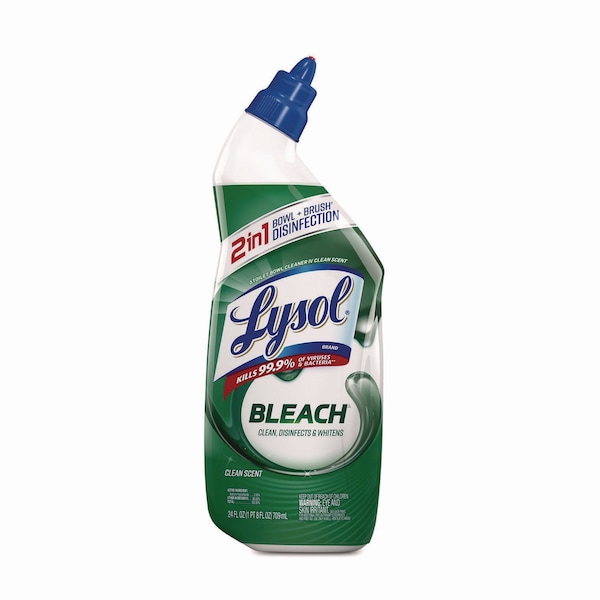 Limpiador de tazas de baño Lysol desinfectante con cloro, 24 oz, paquete de 9 - 19200-98014