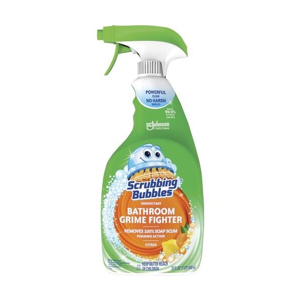 Limpiador para baños Sc Johnson, en aerosol, luchador contra la suciedad, 32 oz, transparente, paquete de 8 - SJN306111CT