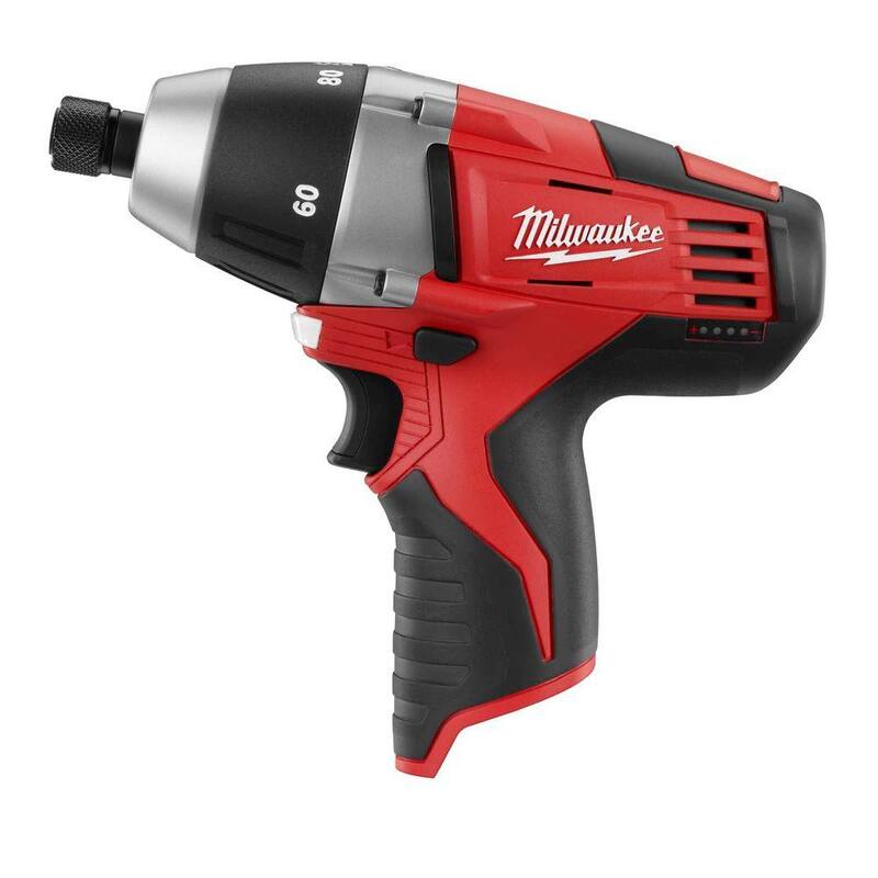 Milwaukee M12 12V Llave de Acoplamiento sin-Hub Inalámbrica de Iones de Litio de 1/4 de Pulgada (Herramienta Únicamente) - 2455-20