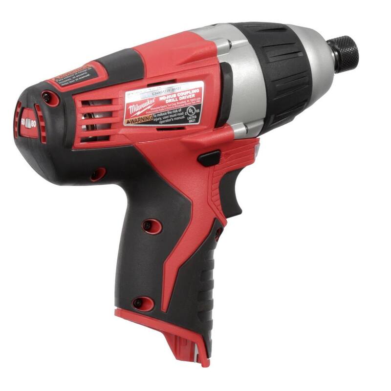 Milwaukee M12 12V Llave de Acoplamiento sin-Hub Inalámbrica de Iones de Litio de 1/4 de Pulgada (Herramienta Únicamente) - 2455-20