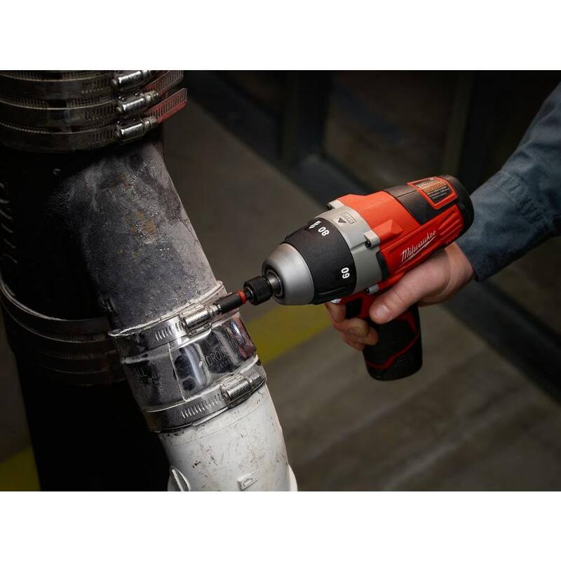 Milwaukee M12 12V Llave de Acoplamiento sin-Hub Inalámbrica de Iones de Litio de 1/4 de Pulgada (Herramienta Únicamente) - 2455-20
