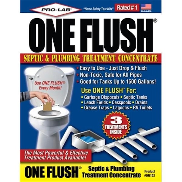 Pro-Lab Incorporated ON102 One Flush Tratamiento para Fosas Sépticas y Plomería Concentrado - 5404058