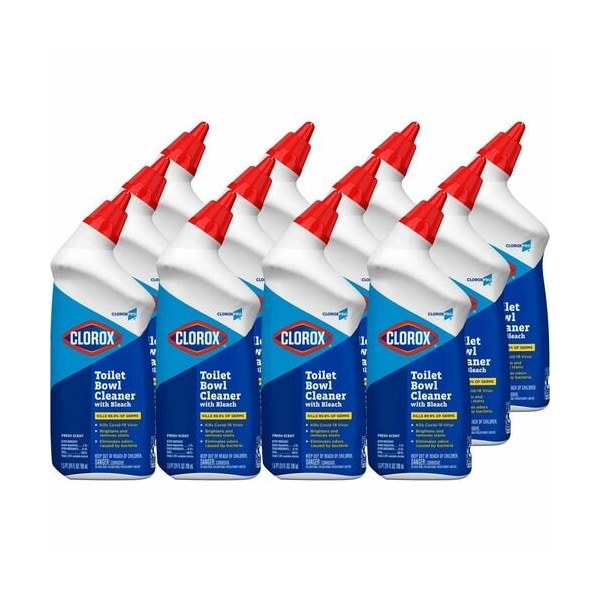 Clorox LIMPIADOR DE INODOROS MANUAL, 24OZ, 30PK - CLO00031BD