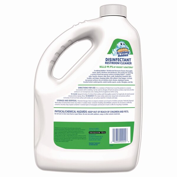 Limpiador desinfectante para baños Scrubbing Bubbles, aroma a cítricos, botella de 1 galón, paquete de 4 - 335599
