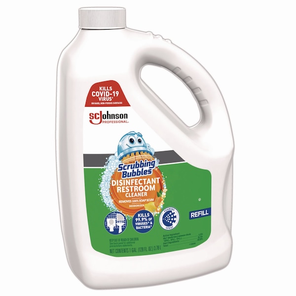Limpiador desinfectante para baños Scrubbing Bubbles, aroma a cítricos, botella de 1 galón, paquete de 4 - 335599