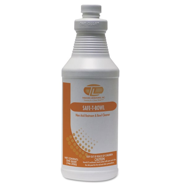 Limpiador líquido para tazas de baño Safe-T-Bowl de Theochem Laboratories, botella de 32 oz, PK12 - 500689