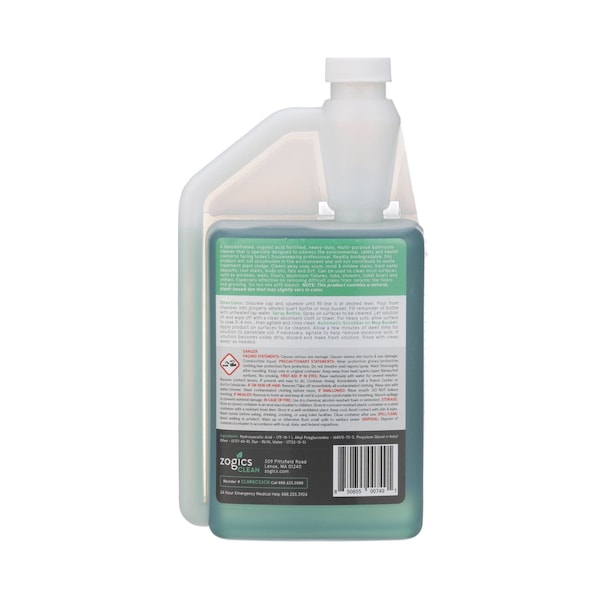 Limpiador orgánico para baños Zogics, 32 oz, 6PK - CLNREC32CN-6