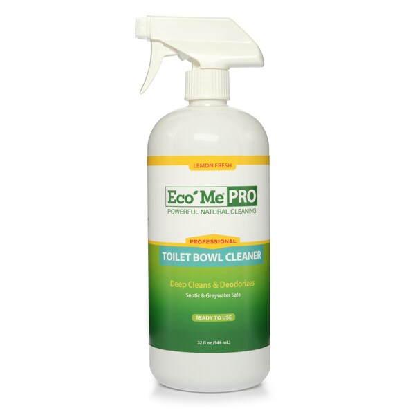 Limpiador de tazas de baño Eco Me, listo para usar, aroma a limón 32 oz., PK6 - ECJS-TBLF32-06