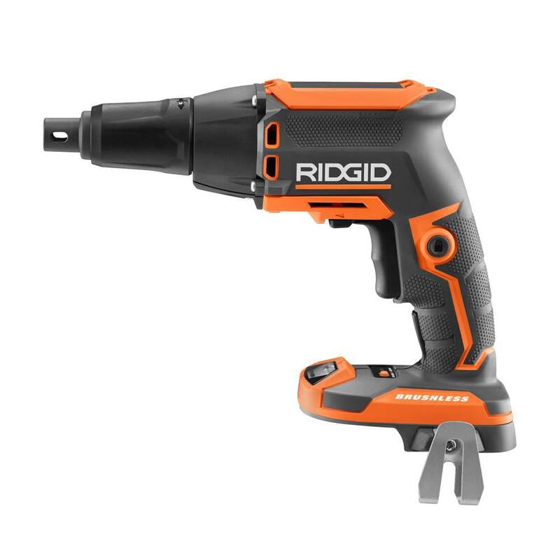 Atornillador inalámbrico de yeso RIDGID 18V sin escobillas con aditamento de collated (sólo herramienta) - R86630B