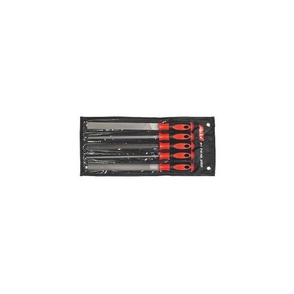 Holex 5 Pc File Set in Tool Roll, Cut 1, 250 mm - 517419 250
