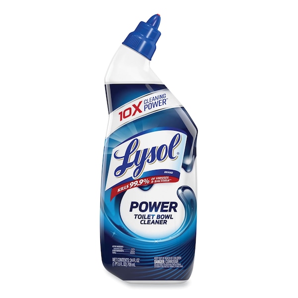 Limpiador desinfectante para tazas de baño Lysol, aroma a fresco atlántico, botella de 24 oz, paquete de 2 - 19200-98016