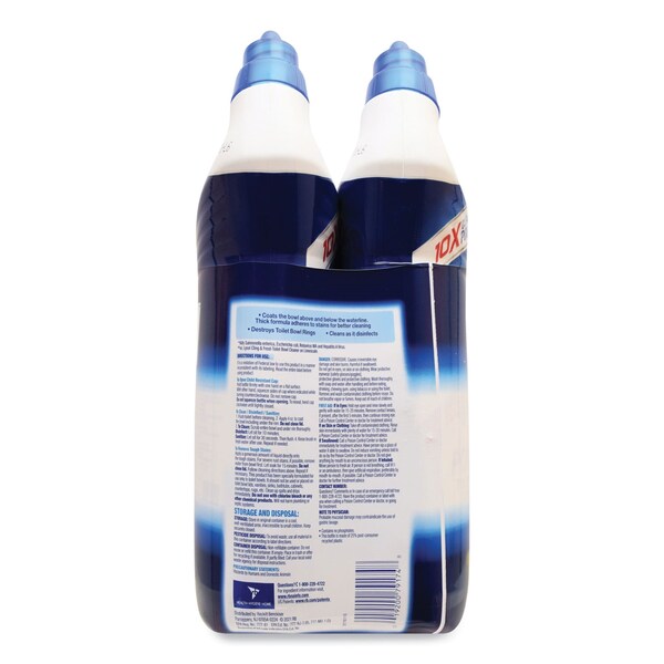 Limpiador desinfectante para tazas de baño Lysol, aroma a fresco atlántico, botella de 24 oz, paquete de 2 - 19200-98016