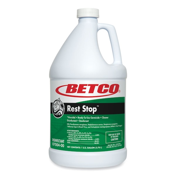 Limpiador de baño y sanitario sin ácido Betco Rest Stop, fragancia floral fresca, botella de 1 galón, 4PK - 700400