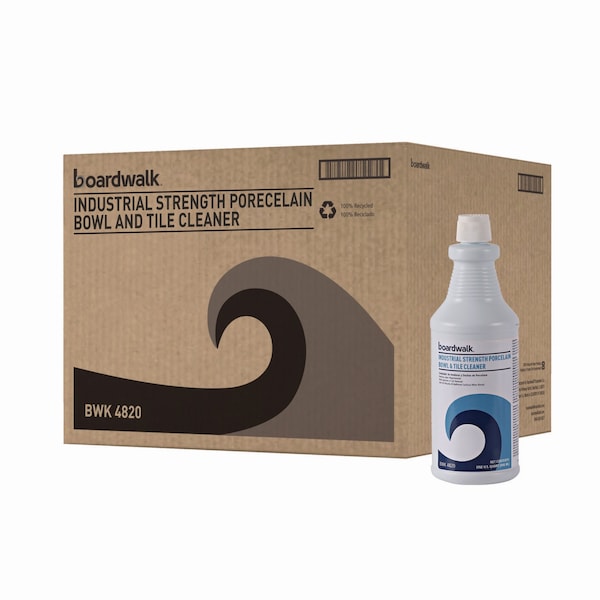 Limpiador de tazones y baldosas de porcelana Boardwalk Industrial, aroma floral, 32 oz, paquete de 12 - 032500-12ESSN