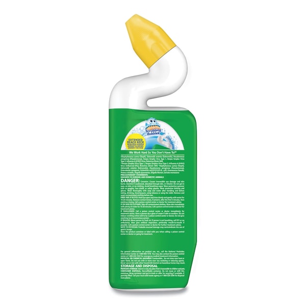 Limpiador de manchas y desinfectante para tazas de baño Scrubbing Bubbles Power Stain Destroyer, aroma a lluvia, botella de 24 oz - 309110