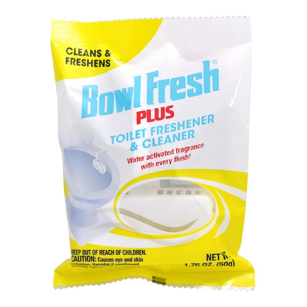 Tableta desodorizante y limpiadora para inodoro Bowl Fresh con aroma fresco a limpio 1.76 oz - 210.24T