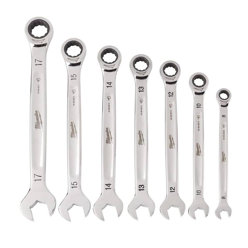Conjunto de herramientas mecánicas Milwaukee de 70 piezas con llave combinada de trinquete SAE/métrica (48-22-9008-48-22-9506-48-22-9406)