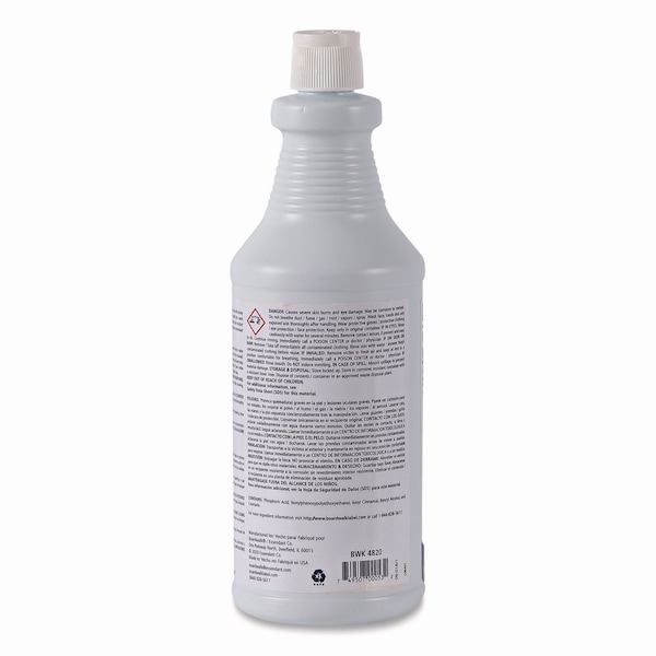 Limpiador de tazones y azulejos de porcelana industrial con aroma floral, botella de 32 oz - BWK 4820EA