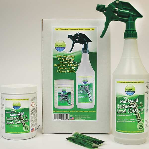 Kit de limpiador para baños y tazas sin ácido Aqua Chempacs - 4-0983