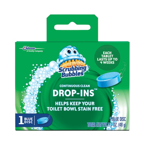 Limpiador de taza de baño Scrubbing Bubbles Vanish sin aroma 1.7 oz Tableta - 00191