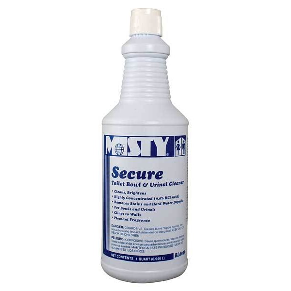 Limpiador de tazas de baño Misty, 32 oz., Azul, Paquete de 12 - 1038801