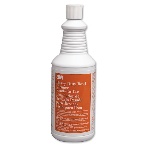 Limpiador de tazones ultra resistente 3M, líquido, botella de 1 qt, paquete de 12 - 34764