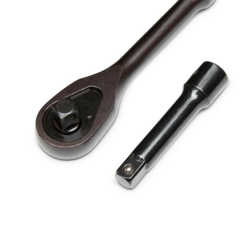 Juego de matraca y dados estándar SAE/Métrica de 3/8 pulgadas de 6 puntos Crescent X10 (20 piezas) - CSWS38B