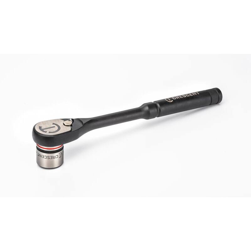 Juego de matraca y dados estándar SAE/Métrica de 3/8 pulgadas de 6 puntos Crescent X10 (20 piezas) - CSWS38B