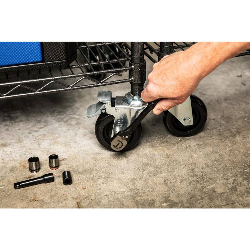Juego de matraca y dados estándar SAE/Métrica de 3/8 pulgadas de 6 puntos Crescent X10 (20 piezas) - CSWS38B