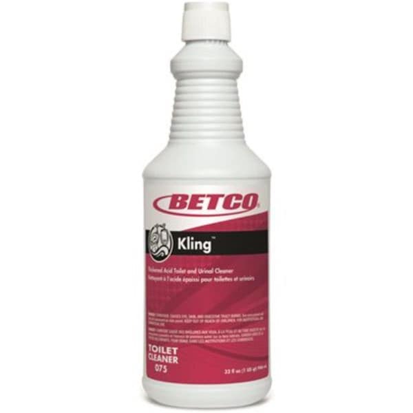 Limpiador de taza de baño con HCI espesado al 9 por ciento Betco Kling, azul Aqua - BET0751200