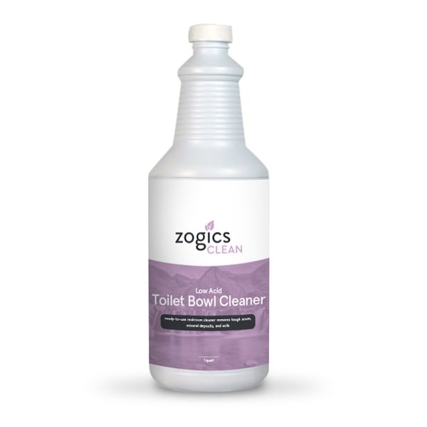 Limpiador para taza de baño de bajo ácido Zogics, 32 oz - CLNBB32RU