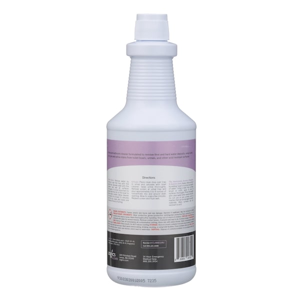 Limpiador para taza de baño de bajo ácido Zogics, 32 oz - CLNBB32RU