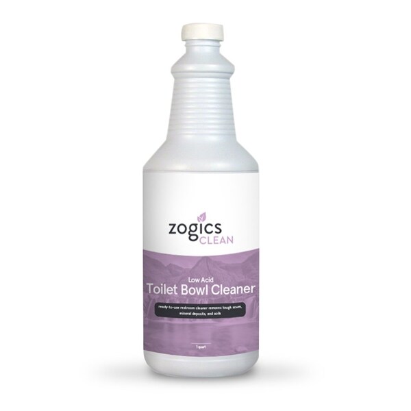 Limpiador para taza de baño de bajo ácido Zogics, 32 oz - CLNBB32RU