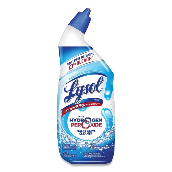 Limpiador de taza de baño Lysol con peróxido de hidrógeno, aroma a océano fresco, 24 oz, paquete de 2 - 19200-96084