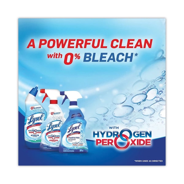 Limpiador de taza de baño Lysol con peróxido de hidrógeno, aroma a océano fresco, 24 oz, paquete de 2 - 19200-96084