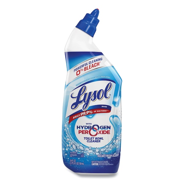 Limpiador de taza de baño Lysol con peróxido de hidrógeno, aroma fresco de océano, 24 oz - 19200-98011