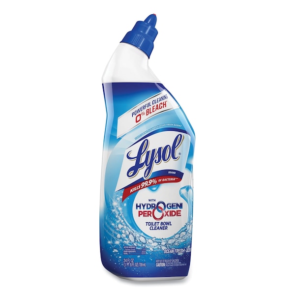 Limpiador de taza de baño Lysol con peróxido de hidrógeno, aroma fresco de océano, 24 oz - 19200-98011